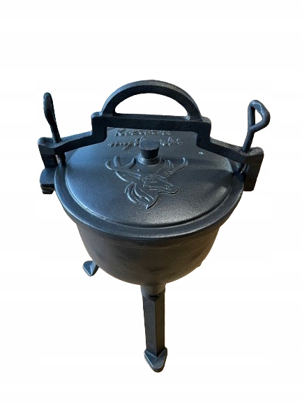 KOCIOŁEK EMALIOWANY GARNEK myśliwski węgierski pieczonki 10L OGNISKO GRILL Kod producenta 4071