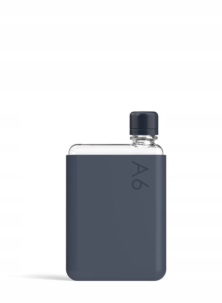 Stylová ekologická láhev na vodu Memobottle Original A6 375 ml midnight blue