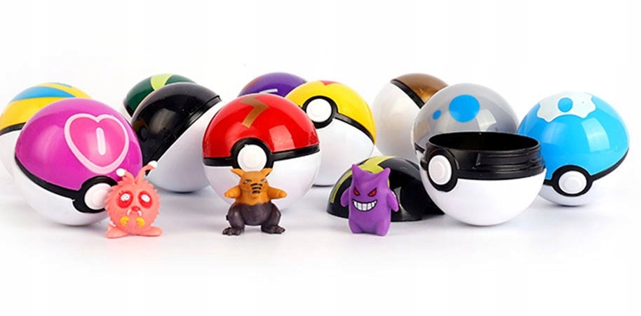 POKEMON 12 SZT POKEBALL + 12 SZT FIGUREK ZABAWKA Rodzaj produktu figurka z gry