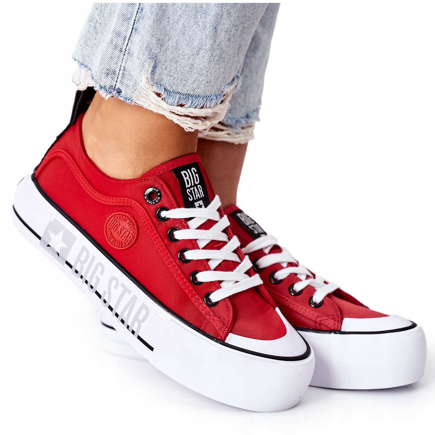 

Trampki Big Star Platforma II274025 Czerwone 37