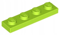 

Lego 3710 Płytka 1x4 lime Nowa (1g)