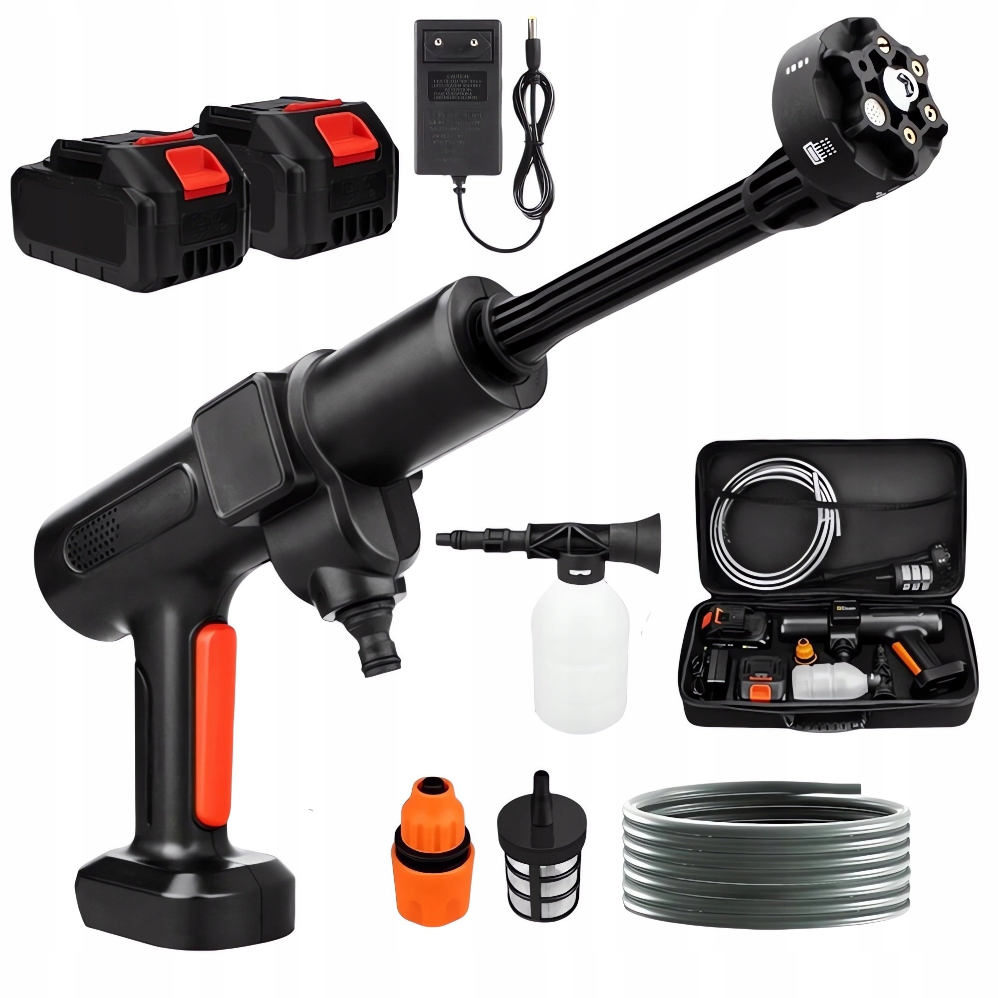 Pronett XJ5836 Akumulátorová tlaková myčka 6 v 1, 21 V s příslušenstvím