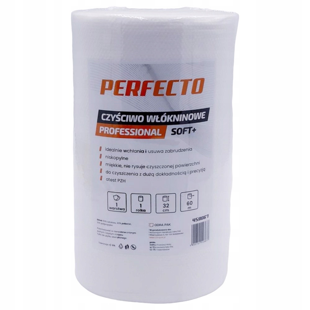 Levně Čisticí Utěrka Netkaných Textilií 32 CM 60 M Silné Savé Bezprašné Válečky