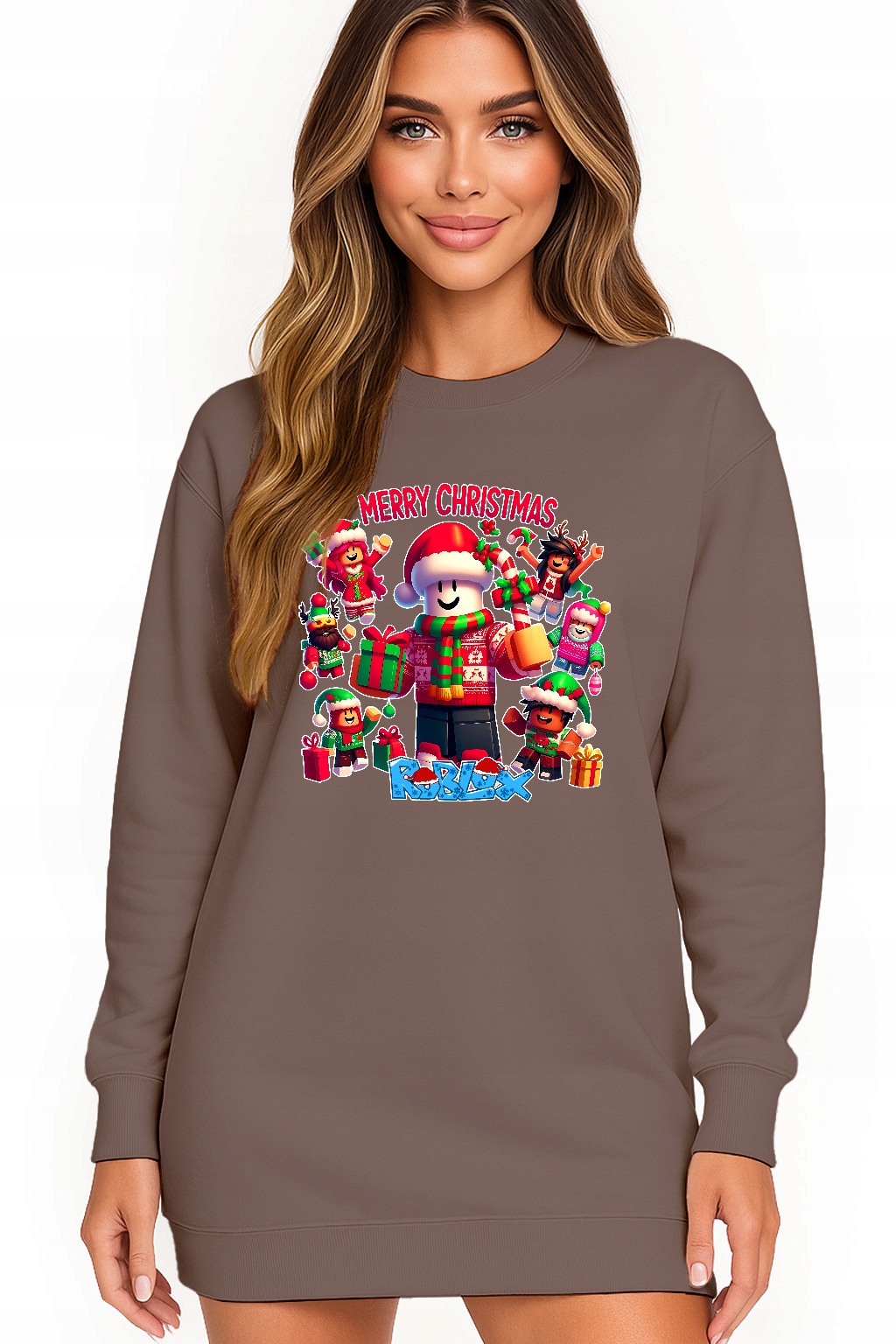 Mikina Vánoční Oversize Šaty Roblox Dárek K Vánocům XXL