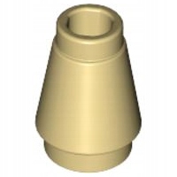 

Lego 4589b klocek stożek piaskowy tan 2 szt Nowy