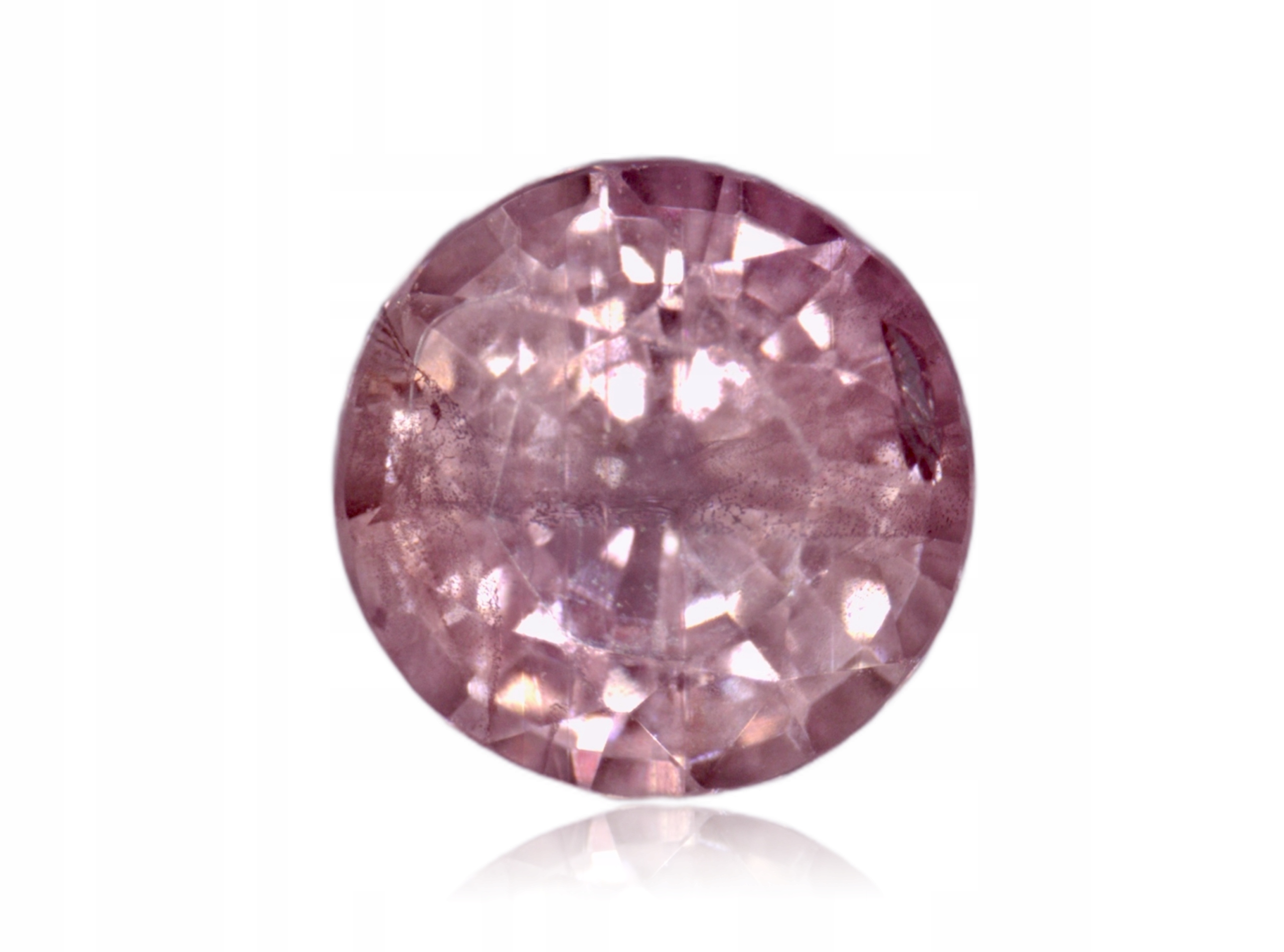 Safír 0.19ct Růžový Kulatý eCertifikát Wbd