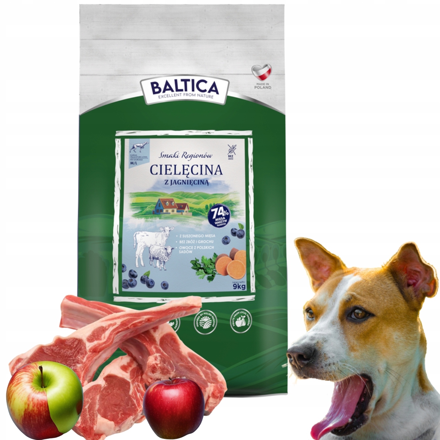 Baltica Smaki Regionów Cielęcina z jagnięciną M/L 9kg