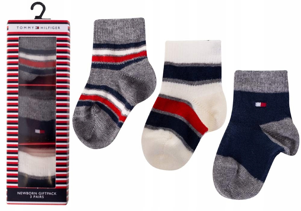 

Tommy Hilfiger Skarpetki Dziecięce 3 Pary r.11-14