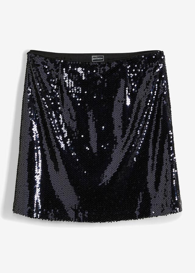 50 Bonprix qes SPÓDNICA Z CEKINAMI Fason prosta