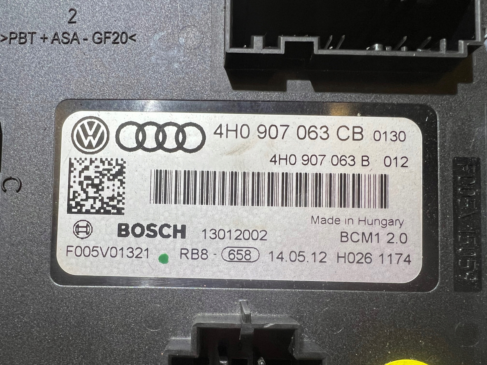 AUDI A6 C7 Module Unité de contrôle KOMFORTU BCM 4H0907063CB