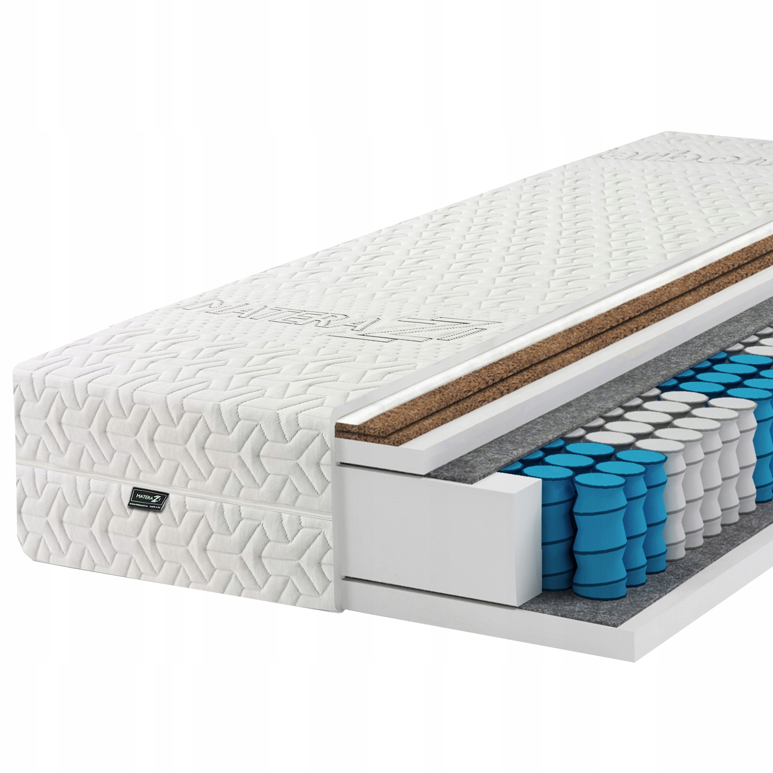 

Materac 160x200 Caro Max 2x Kokos 7 stref Natural