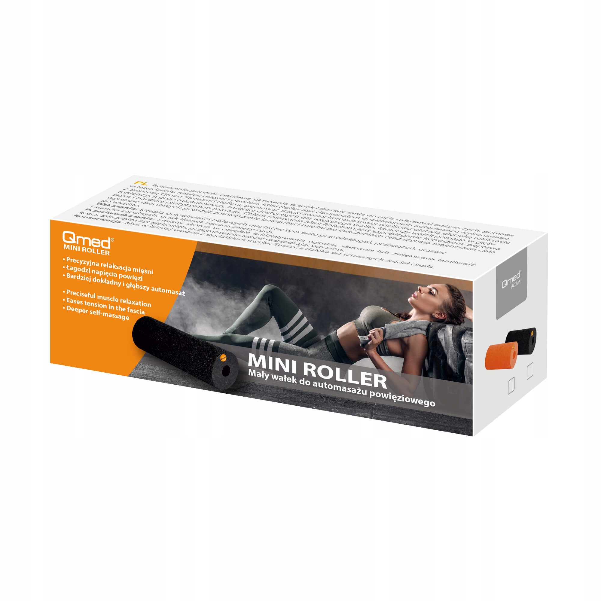 

Qmed Mini Roller - czarny wałek do automasażu