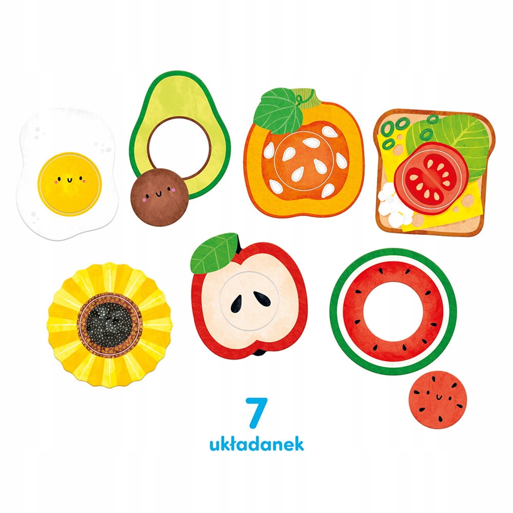 CzuCzu Moje Puzzle z Dziurką JEDZENIE Marka CzuCzu