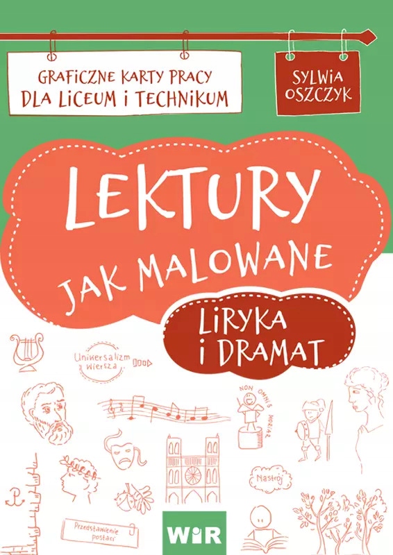 Lektury jak malowane liryka i dramat. Karty Lo/t