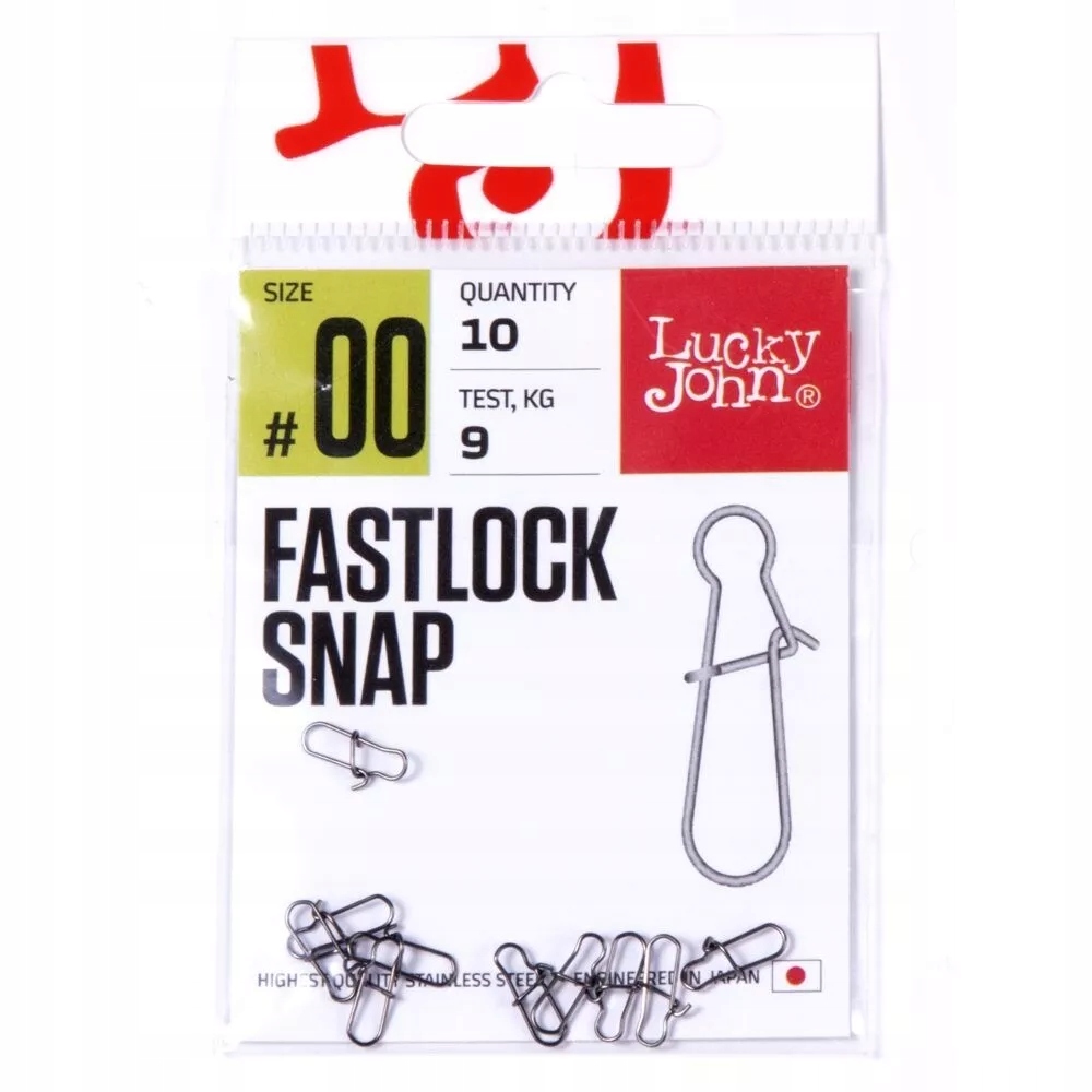 Agrafka Lucky John Fastlock Snap 9kg 10szt
