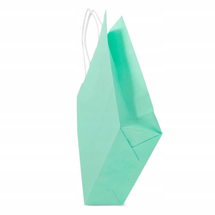TORBA PAPIEROWA Pastelowa Zieleń 18x8x22,5 EKO Torba Prezentowa 20 sztuk Marka Allbag