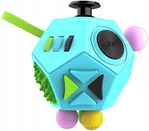 FIDGET CUBE 12-stranná kocka Toy KOCKA