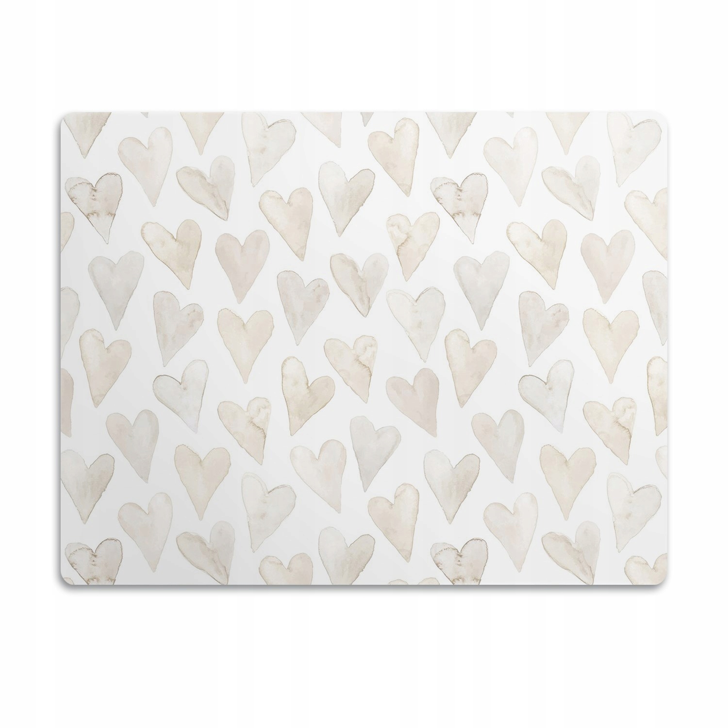 Levně Podložka pod misky pro psa Decentní srdíčka 60x40 cm