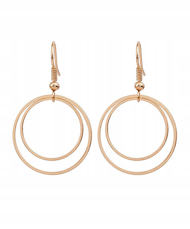 

Kolczyki Podwójne Koła Złote