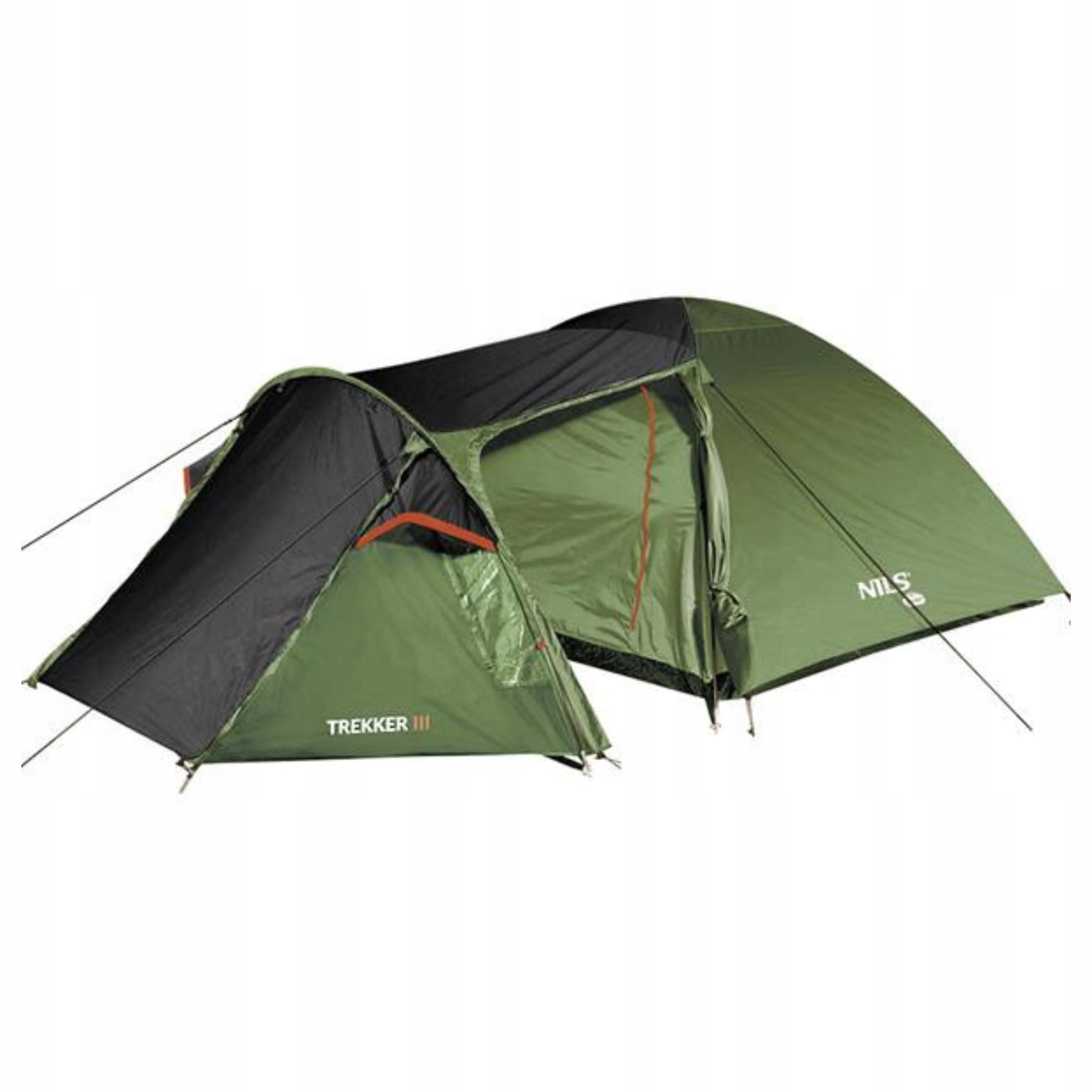 Rodinný stan pro 3 osoby Nils Camp NC6312 zeleno-šedý