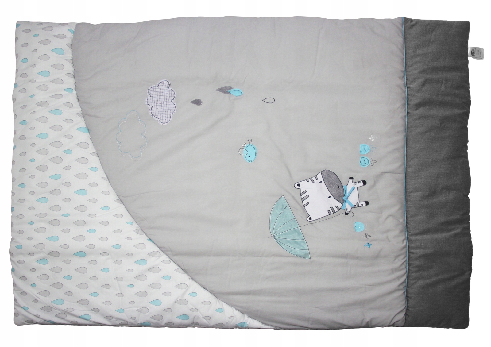 ALVI MATA DO RACZKOWANIA 100X135 CM ZEBRA NAUKA CHODZENIA AMORTYZACJA Materiał tkanina