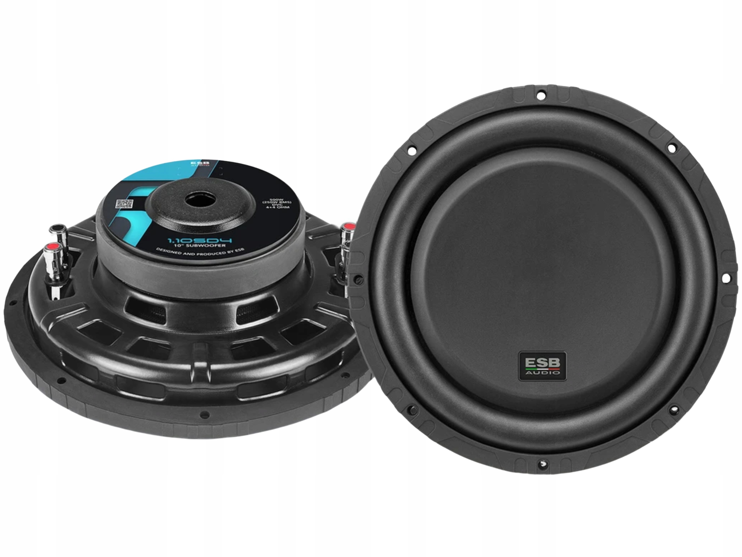 Esb 1.10SD4 Automobilový Subwoofer 25 cm 10 palců 250 W Rms Slim Flat