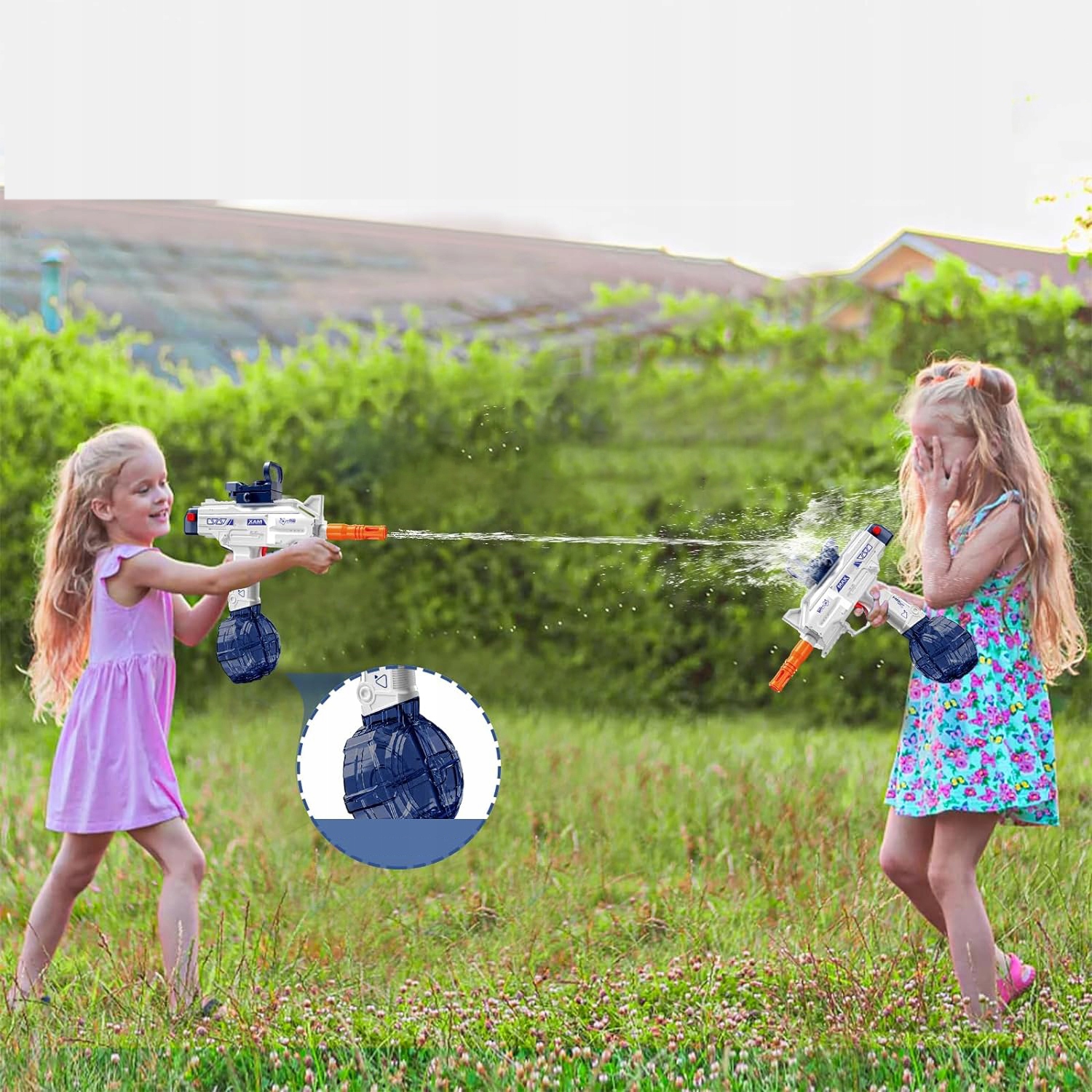 PISTOLET NA WODĘ ELEKTRYCZNY AUTOMATYCZNY LETNIA ZABAWA 434ML + 58ML 500mAh Wiek dziecka 0 +