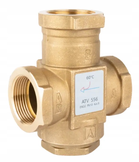 Teplotný ventil Atv 556 Afriso DN32, Rp1 1/4" kvs 9, 60°C