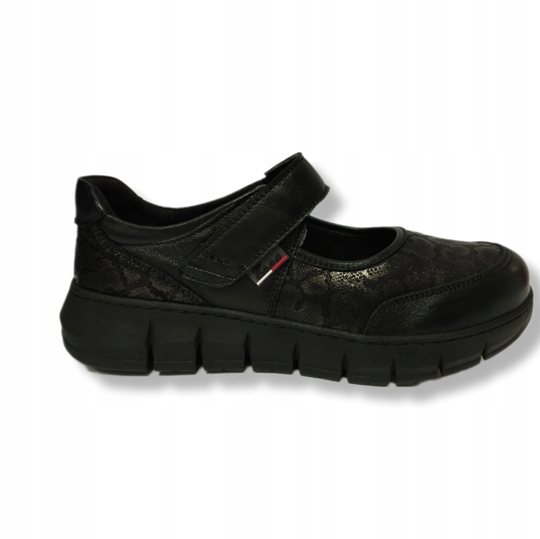 Zdravé polobotky Enna Comfortline 5016 černé se suchým zipem vel.