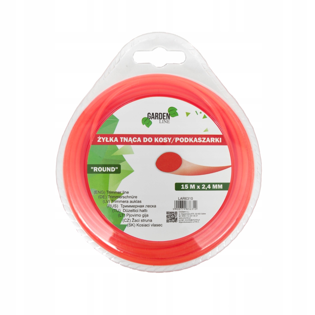 

Żyłka tnąca do kosy spalinowej Round 2.4mm 15m
