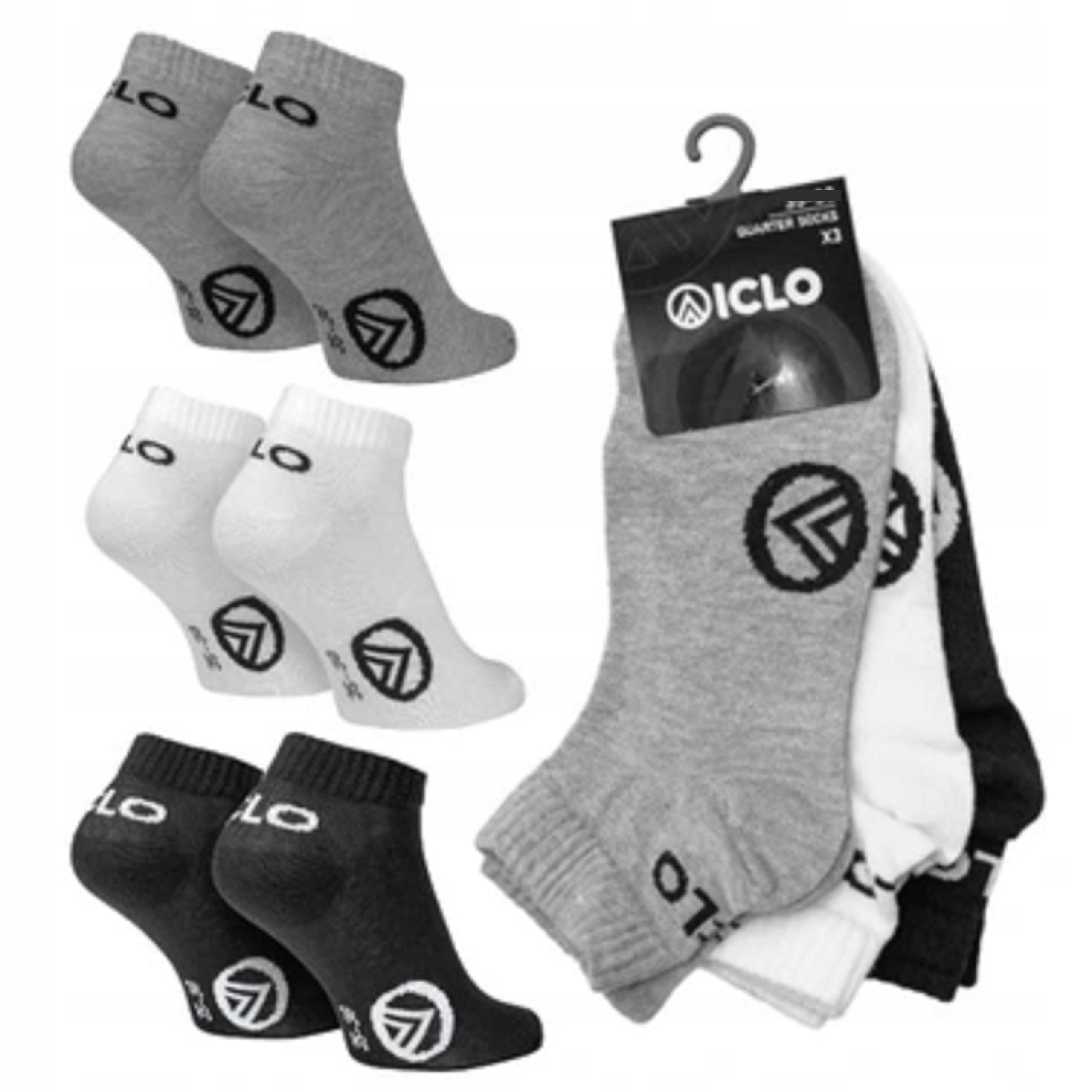 

Skarpety Iclo Quarter zakostki MIX 3-pack r. 43-46
