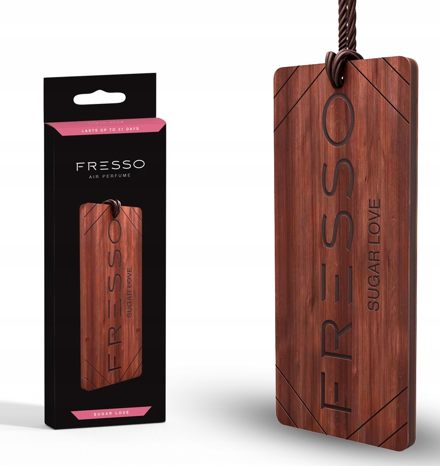 Fresso Pure Sugar Love Drewniana Zawieszka Zapachowa do Samochodu