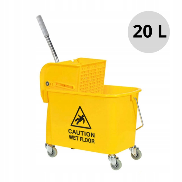 Úklidový vozík Kentucky 20 l – ergonomické vědro s odšťavňovačem