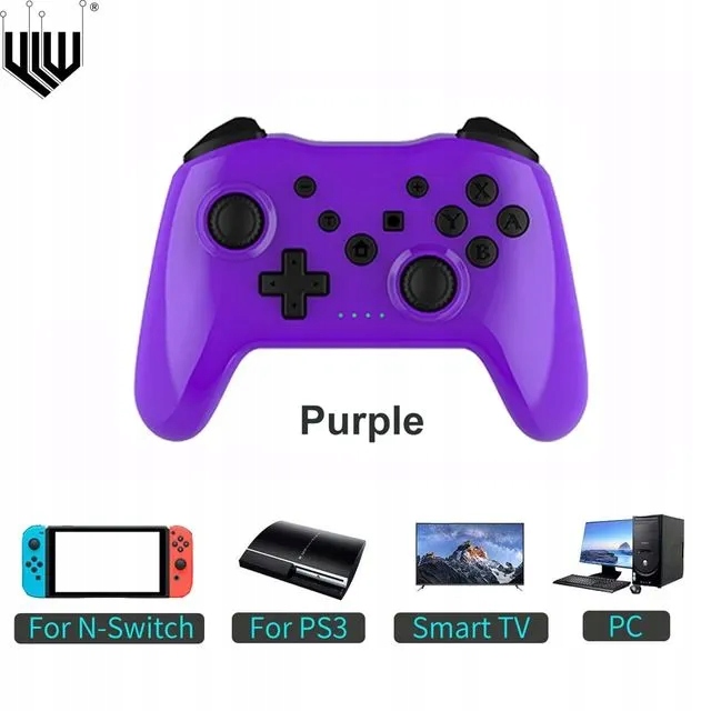 Bezprzewodowy Pad Kontroler Do Nitendo Switch, Pc, Android NS009 Purple Bth