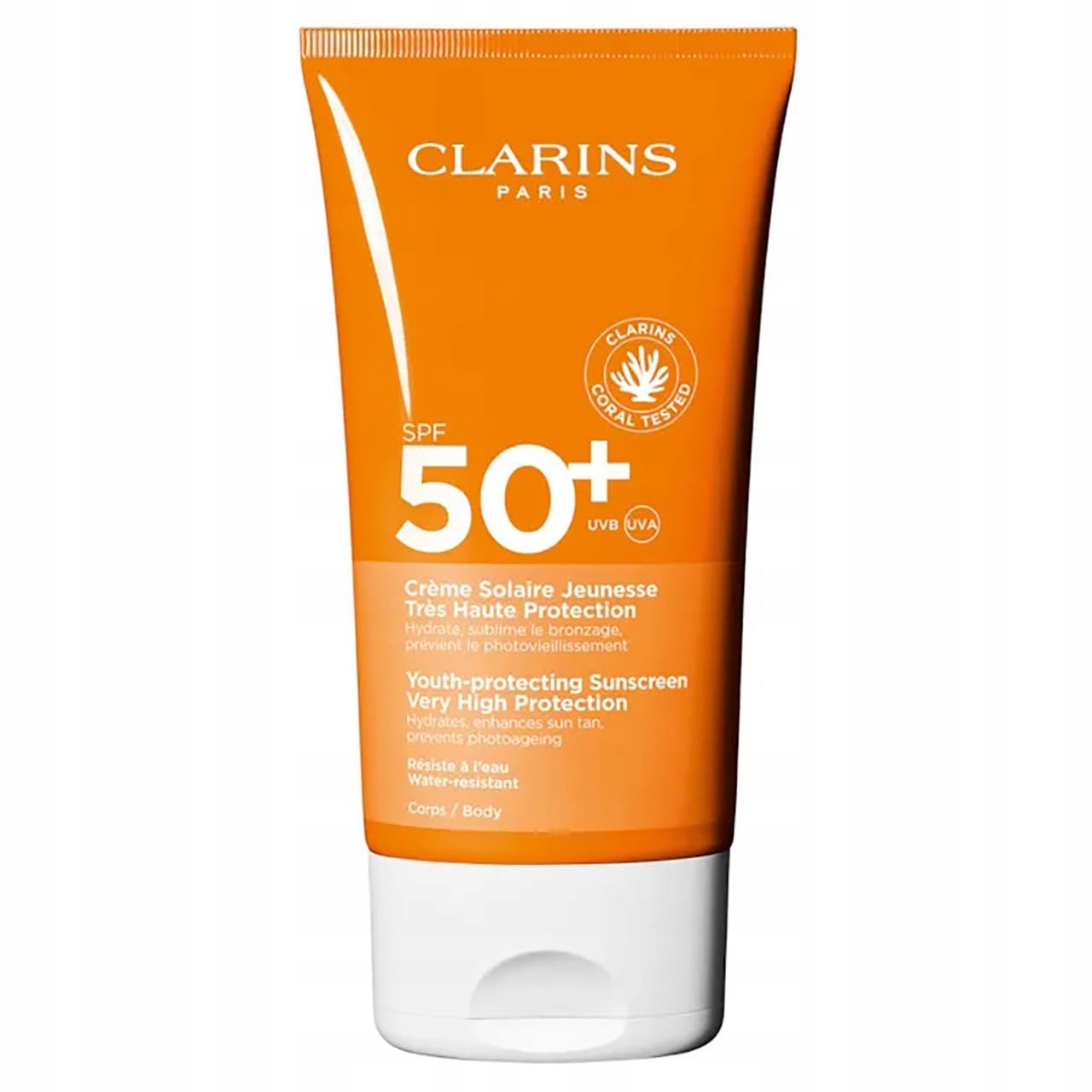 Clarins, Péče o slunce, Hydratační, Opalovací krém, SPF50+, 150 ml