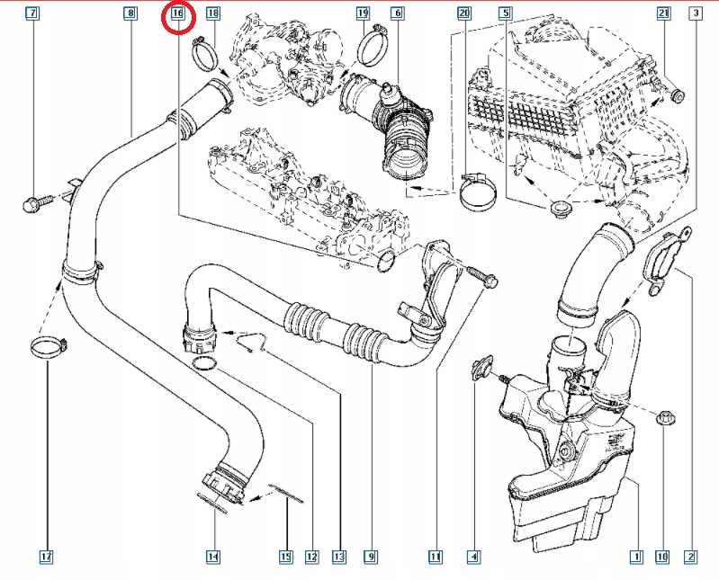 NOWA ORYGINAŁ RENAULT USZCZELKA PRZEPUSTNICY LAGUNA III CLIO III F4R D4F Numer katalogowy części 7701069889