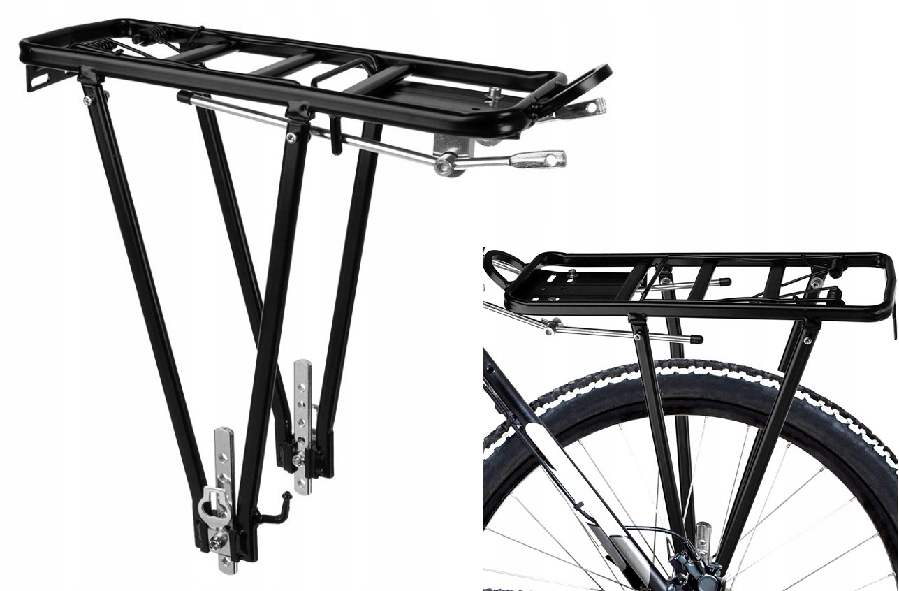 Mocny Bagażnik rowerowy aluminiowy Uniwersalny XXL * Solidny Rama