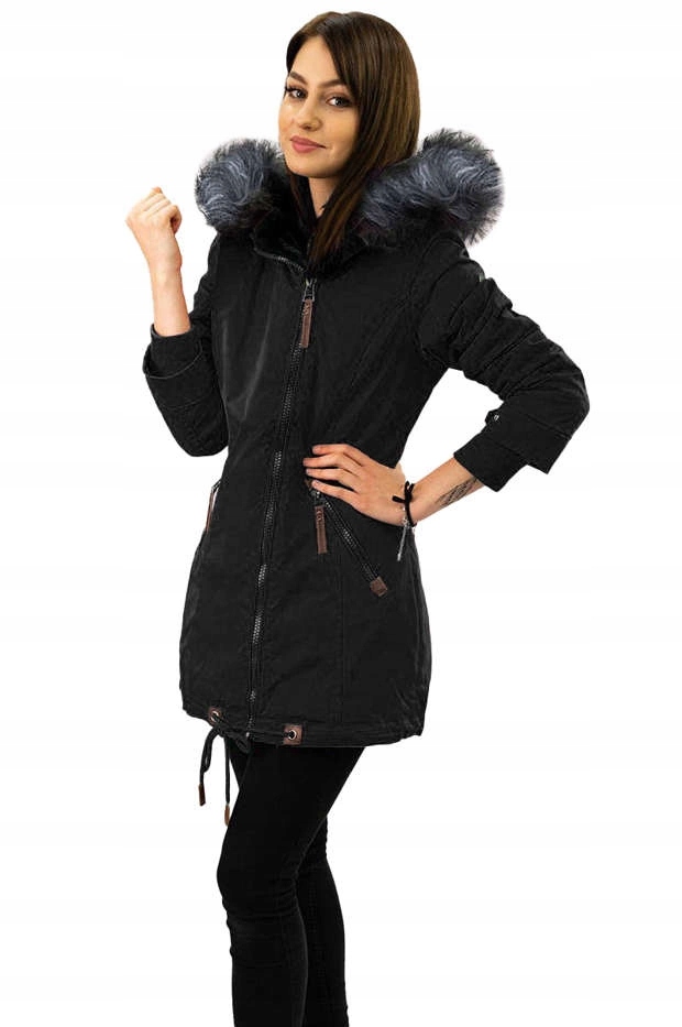 Voděodolná Parka M-923 Černá/šedá S (36)