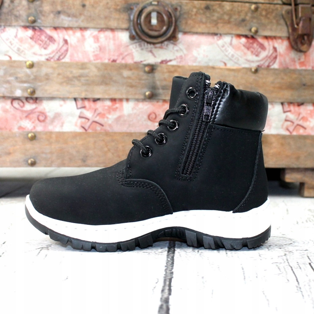 WYGODNE TRZEWIKI CHŁOPIEC TRAPERY NA SUWAK r 30 Bohater brak