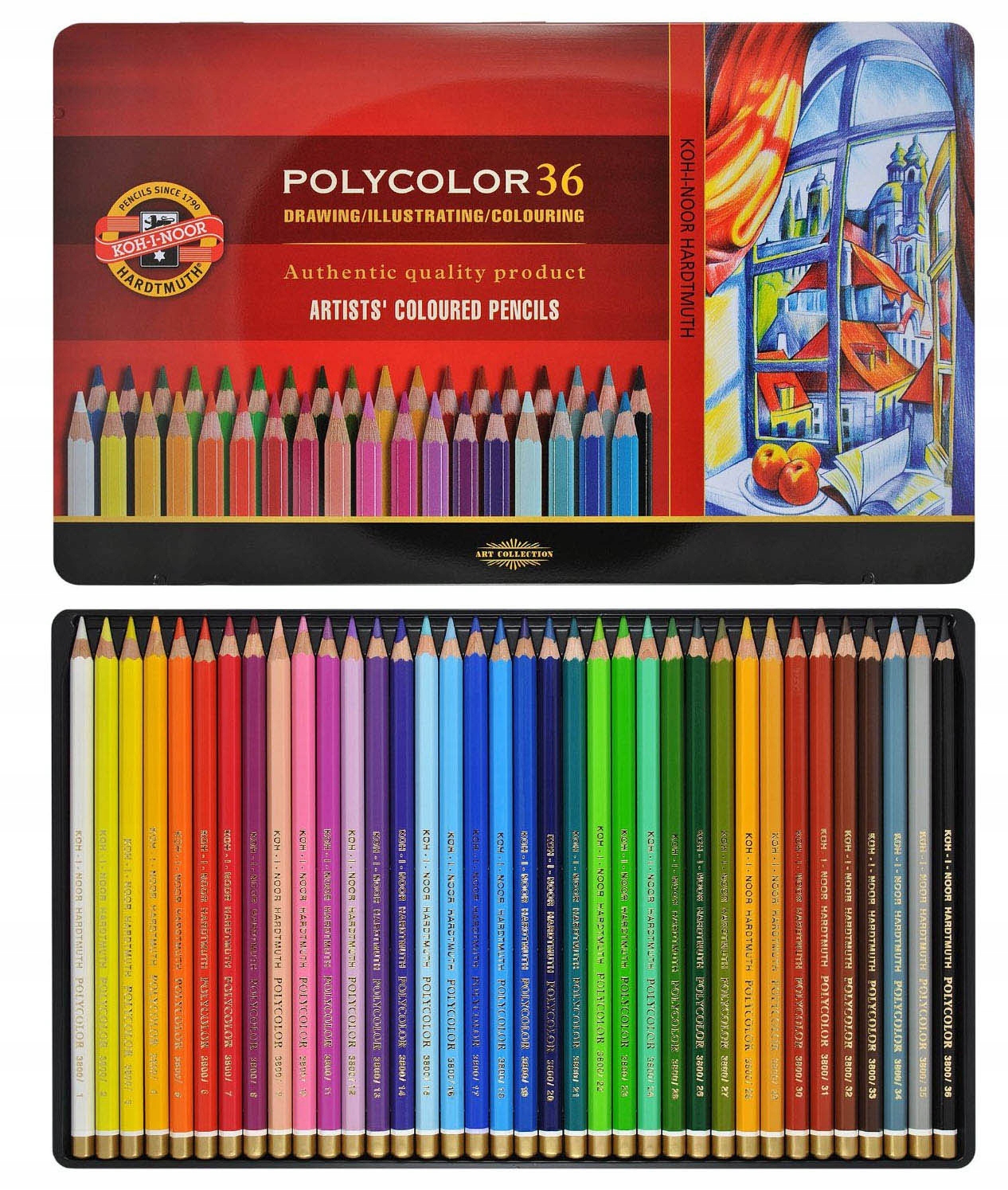 Koh-I-Noor Mondeluz Deluxe Pastelky 36kol kov