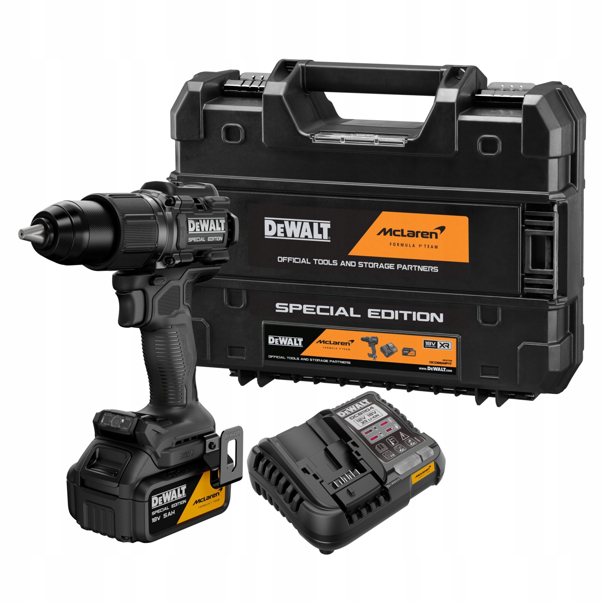 Wiertarko-wkrętarka Udarowa Dewalt DCD86MP1T Mclaren F1 Team 1x5,0Ah 18V