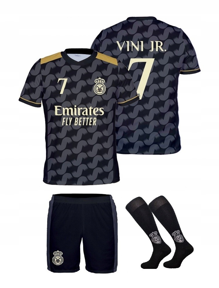 Vini Jr. Madryt Strój Komplet Sportowy Rozmiar 158 Koszulka+spodenki+getry