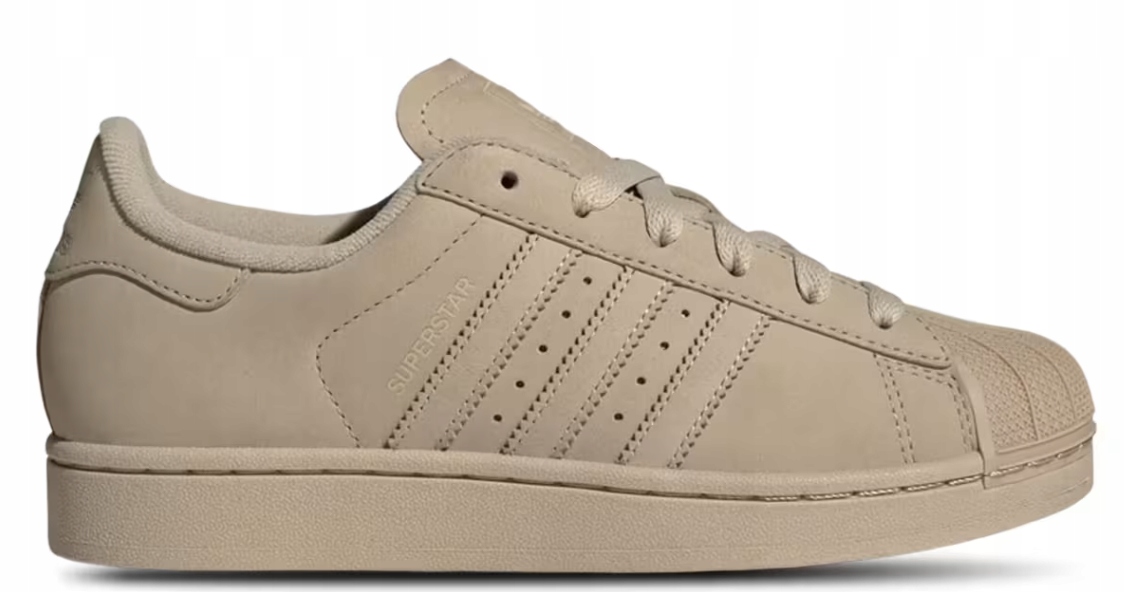 38 2/3 Buty damskie Adidas Superstar beżowe IH1611 Stone Khaki zamszowe