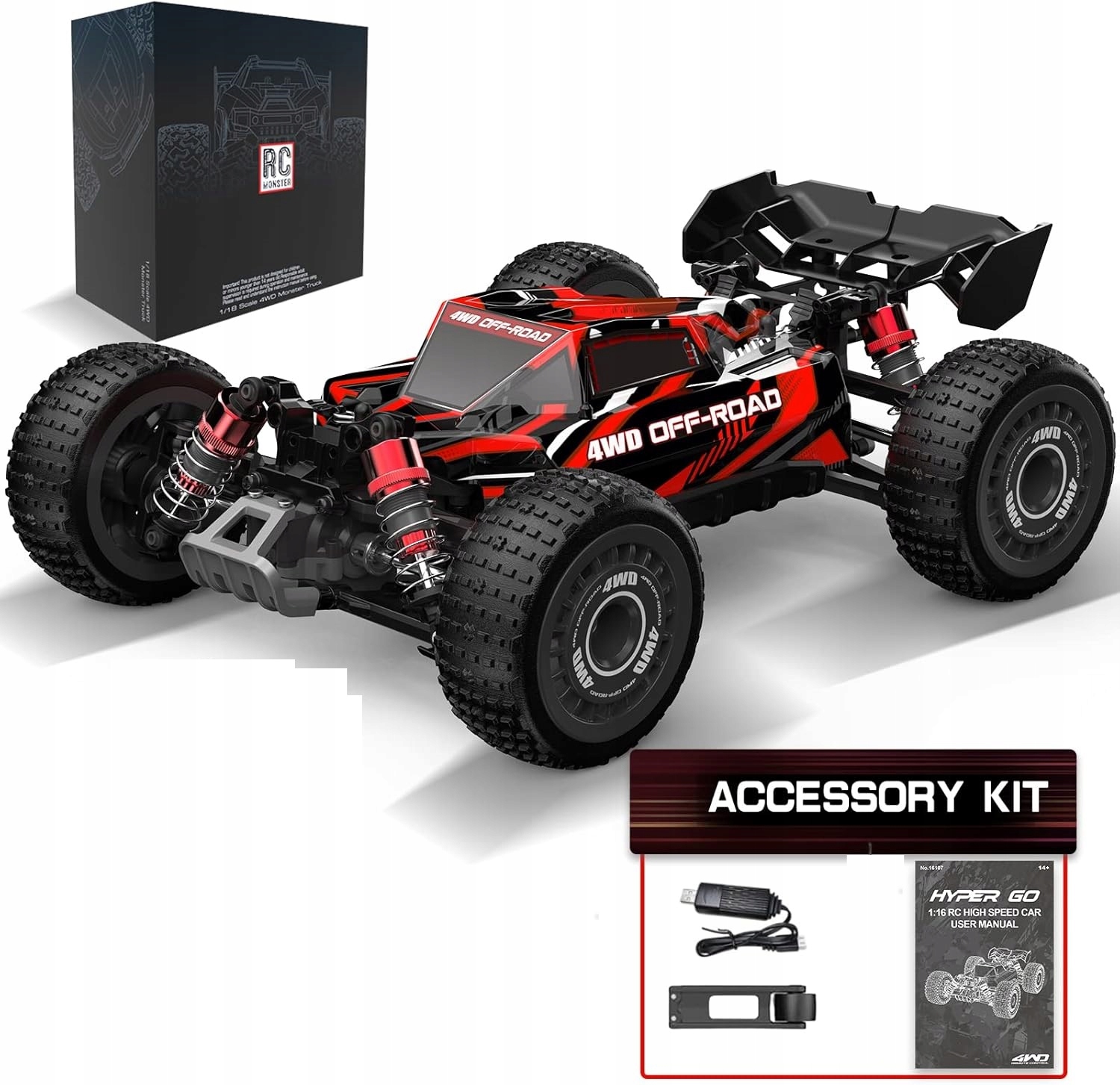RC Monster электрический управляемый автомобиль 4WD 1: 16 RTR 14