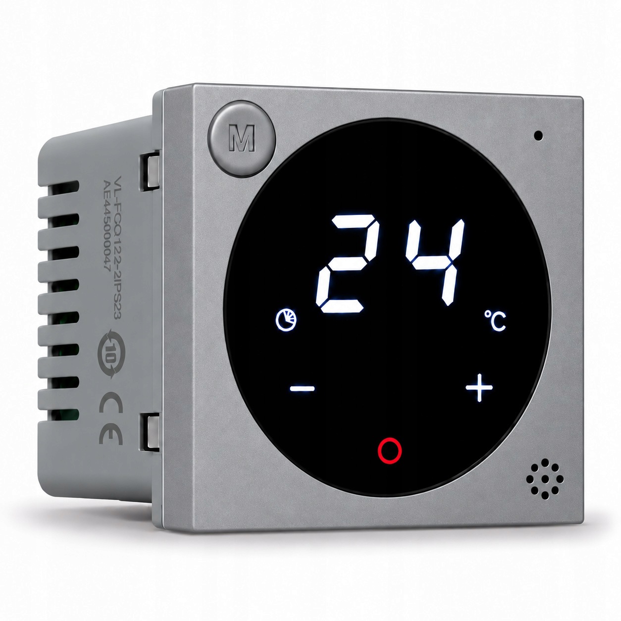 WW-C701TMC-EC-64 Vložka Dotykového Pokojového Termostatu Stříbrná Ec