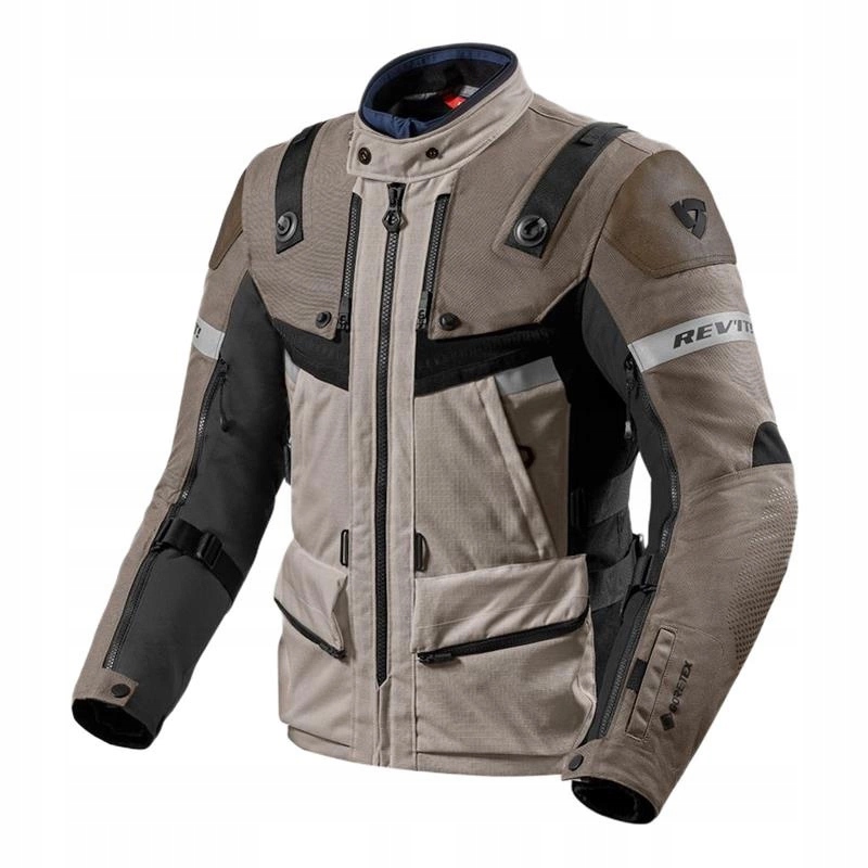 Textilná motocyklová bunda Revit Defender 3 Gtx Sand/black béžová čierna