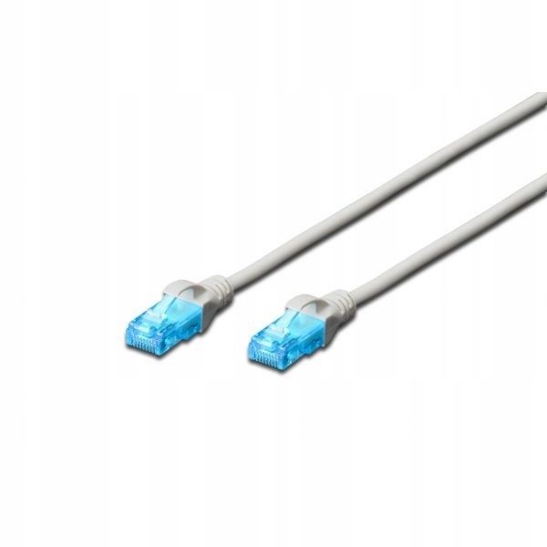 Digitus Patch cord U/utp kat.5ePVC 10,0m szary