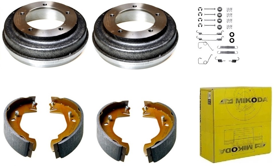 Bubny čelisti sada Ford Transit 1991-2000 Zadní kolo 14'' 254 mm