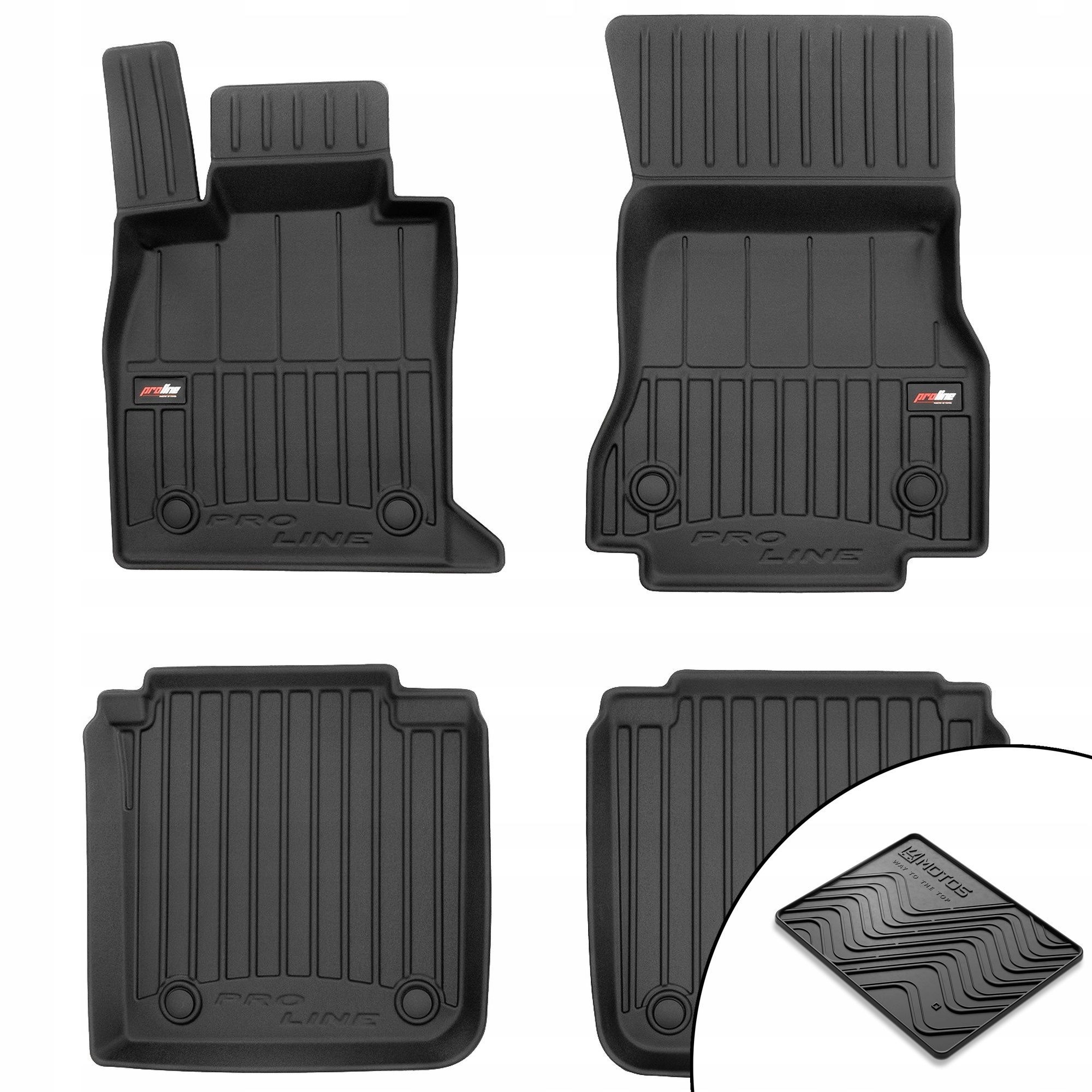 3D gumové rohože Bmw radu 7 G70 od roku 2022 rohož zdarma