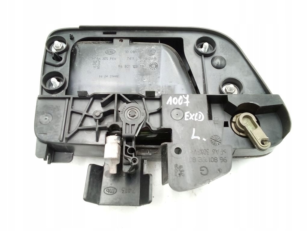 Peugeot 1007 handle exterior left 9680112277 EXLD + support